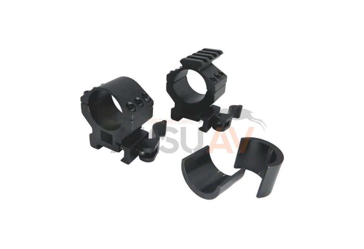 Square Çift Parça Taktikal Dürbün Montaj Ayağı (30 mm - 25,4 mm)