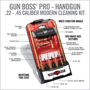 Real Avid Gun Boss® Pro Modern Handgun Cleaning Kit Tabanca Harbi Seti