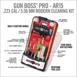 Real Avid Gun Boss® Pro AR15 Cleaning Kit Profosyonel Harbi Seti