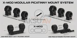 Vector Optics X-Accu Gen II 30 mm Düşük Boy Pikatini Montaj Dürbün Ayağı