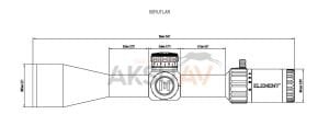 Element Optics Helix Gen II 6-24x50 SFP Tüfek Dürbünü, APR-1C