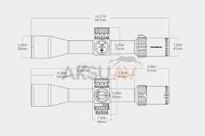 Vector Optics Tauron 6-24x50 HD MIL FFP PRS Tüfek Dürbünü