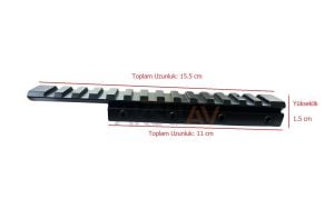 Vormex 11-22 mm Çevirici Ray Adaptör, Ekstra Uzun