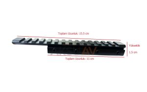 11-22 mm Çevirici Ray Adaptör, Ekstra Uzun