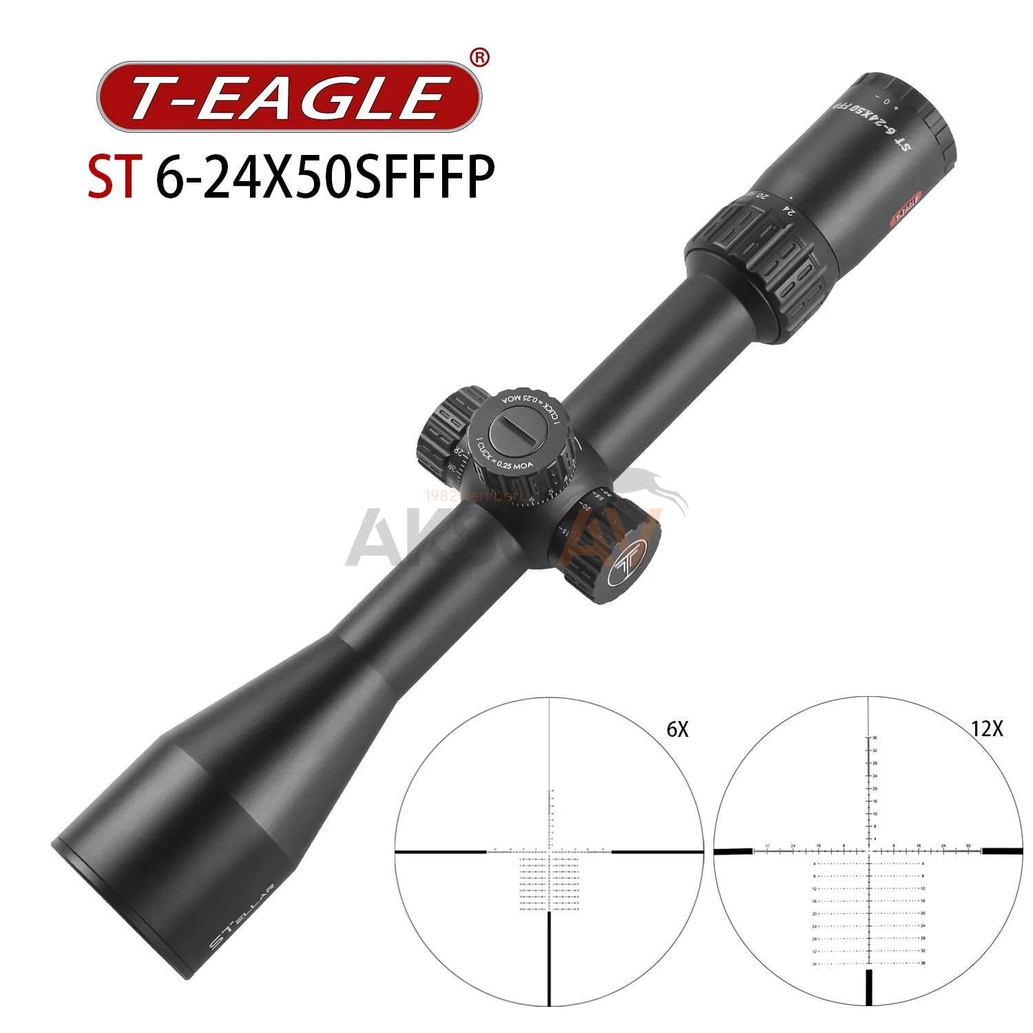 T-Eagle ST 6-24x50 SF FFP Tüfek Dürbünü